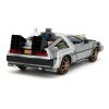 Back to the Future III Hollywood Rides Diecast Modell Autó 1/24 DeLorean Time Machine Railroad Wheels