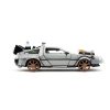 Back to the Future III Hollywood Rides Diecast Modell Autó 1/24 DeLorean Time Machine Railroad Wheels