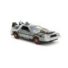 Back to the Future III Hollywood Rides Diecast Modell Autó 1/24 DeLorean Time Machine Railroad Wheels