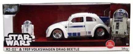 Star Wars Diecast Model 1:24 R2-D2 1959 VW Drag Beetle