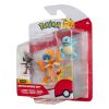 Pokémon Battle Figura Set 3-Pack Pawniard, Squirtle #1, Monferno 5 cm