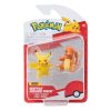 Pokémon Battle Figura First Partner Set Figura 2-Pack Charmander #2, female Pikachu