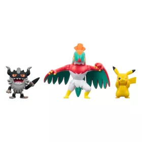   Pokémon Battle Figure Set 3-Pack Pikachu #8, Perrserker, Hawlucha 5 cm