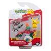 Pokémon Battle Figure Set 3-Pack Pikachu #8, Perrserker, Hawlucha 5 cm