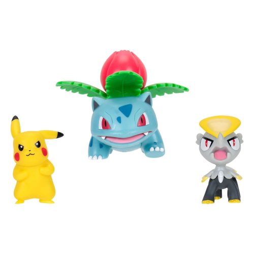 Pokémon Battle Figure Figura Készlet 3-Pack Pikachu #2, Jangmo-o, Ivysaur