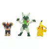 Pokémon First Partner Battle Figure Set Figure 3-Pack Litleo, Pikachu & Floragato