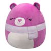 Squishmallows Plush Figure Purple Bear with Closed Eyes and Scarf Crisanta 50 cm