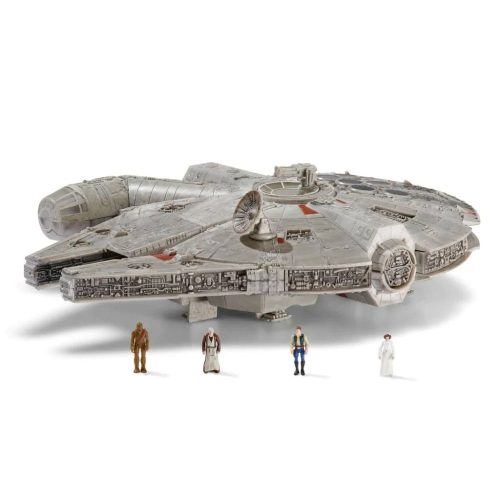 Star Wars Micro Galaxy Squadron Feature Jármű Figurákkal Millennium Falcon 22 cm