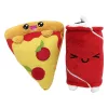 Yummis Together Plush Figures 2 Pack Pizza & Cola in Take Away Bag 21 cm