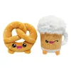 Yummis Together Plush Figures 2 Pack Pretzel & Beer in Take Away Bag 21 cm