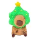 Capybara Plush Figure Capybara with Christmas Tree 32 cm