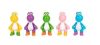 World of Nintendo Super Mario Mini Figure 5-Pack Super Mario Wiggler, Mario und Luigi 6 cm