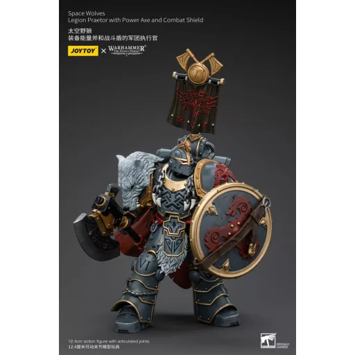 Warhammer The Horus Heresy Action Figure 1/18 Space Wolves Legion Praetor with Power Axe and Combat Shield 12 cm