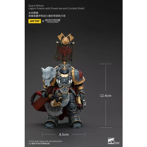 Warhammer The Horus Heresy Action Figure 1/18 Space Wolves Legion Praetor with Power Axe and Combat Shield 12 cm