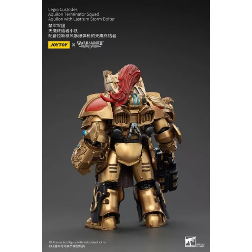 Warhammer The Horus Heresy Figura 1/18 Legio Custodes Aquilon Terminator Squad Aquilon with Lastrum Storm Bolter 14 cm