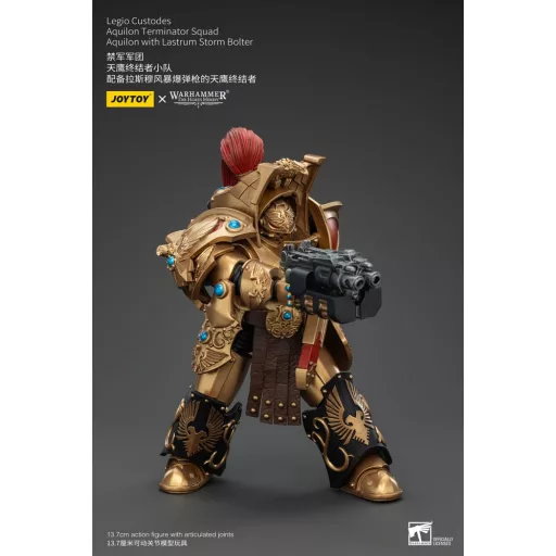 Warhammer The Horus Heresy Figura 1/18 Legio Custodes Aquilon Terminator Squad Aquilon with Lastrum Storm Bolter 14 cm