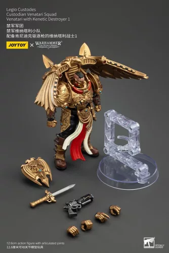 Warhammer The Horus Heresy Figura 1/18 Legio Custodes Custodian Venatari Squad Venatari with Kenetic Destroyer 1 13 cm
