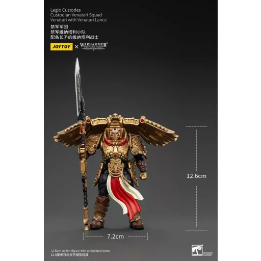 Warhammer The Horus Heresy Figura 1/18 Legio Custodes Custodian Venatari Squad Venatari with Venatari Lance 13 cm
