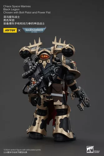 Warhammer 40k Figura Chaos Space Marines Black Legion Chosen with Bolt Pistol and Power Fist 20 cm