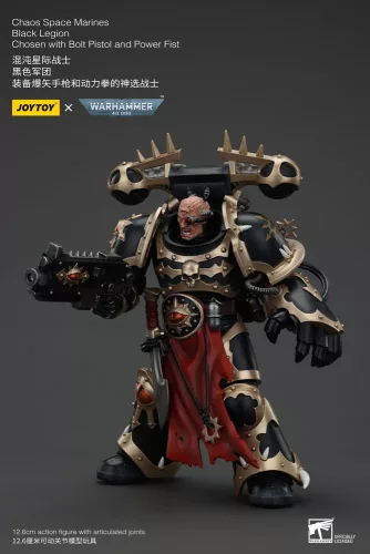 Warhammer 40k Figura Chaos Space Marines Black Legion Chosen with Bolt Pistol and Power Fist 20 cm