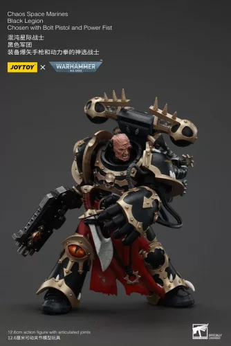Warhammer 40k Figura Chaos Space Marines Black Legion Chosen with Bolt Pistol and Power Fist 20 cm
