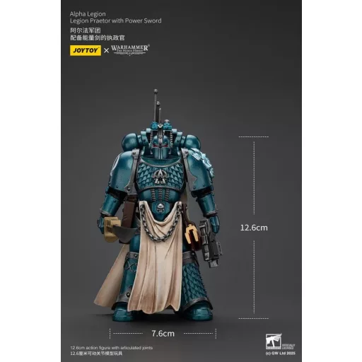 Warhammer The Horus Heresy Action Figure Alpha Legion Praetor with Power Sword 13 cm