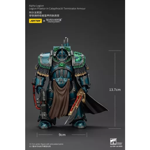Warhammer The Horus Heresy Figura Alpha Legion Legion Praetor in Cataphractii Terminator Armour 18 cm
