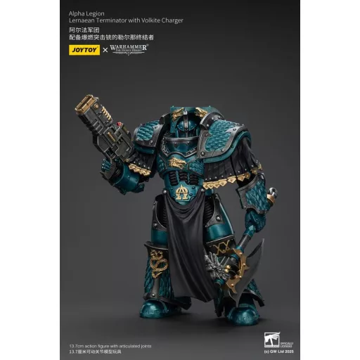 Warhammer The Horus Heresy Figura Alpha Legion Lernaean Terminator with Volkite Charger 20 cm