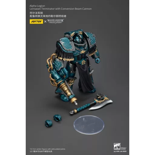 Warhammer The Horus Heresy Figura Alpha Legion Lernaean Terminator with Conversion Beam Cannon 20 cm