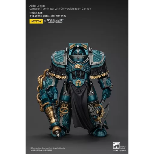 Warhammer The Horus Heresy Figura Alpha Legion Lernaean Terminator with Conversion Beam Cannon 20 cm