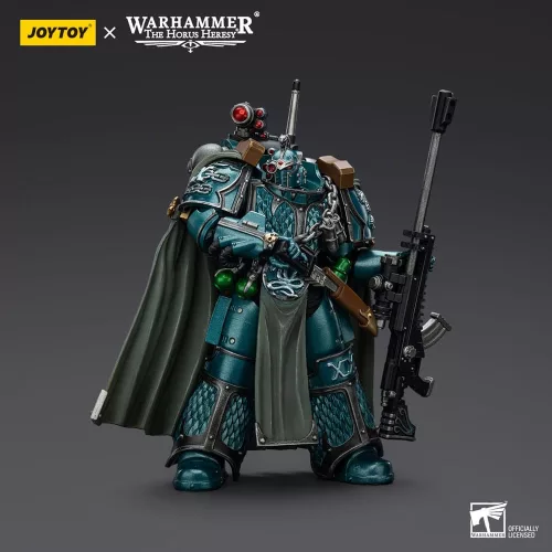 Warhammer The Horus Heresy Figura Alpha Legion Exodus The One who is Many With Sniper Rifle And Power Dagger 20 cm