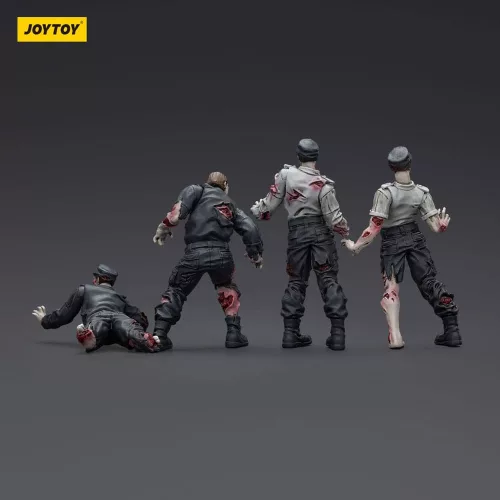 Zombie Dark Source Action Figures 4-Pack Security Guards 8 cm