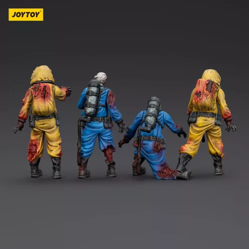 Zombie Dark Source Action Figures 4-Pack Biochemical Lab Team 8 cm