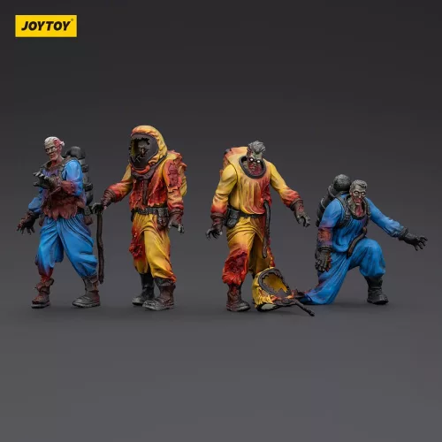 Zombie Dark Source Action Figures 4-Pack Biochemical Lab Team 8 cm