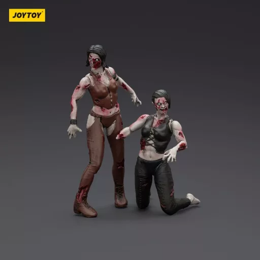 Zombie Dark Source Action Figures 2-Pack Female wrestlers 8 cm