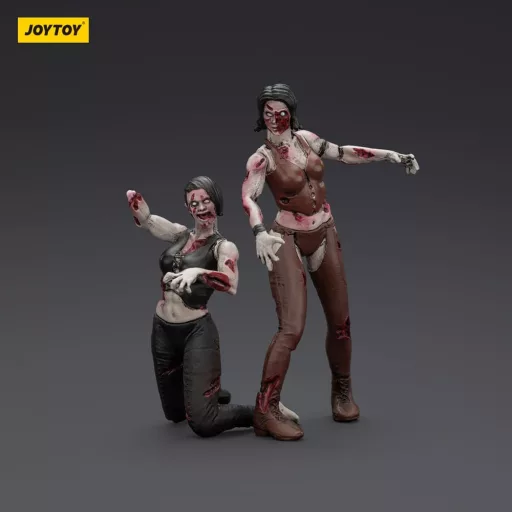 Zombie Dark Source Action Figures 2-Pack Female wrestlers 8 cm