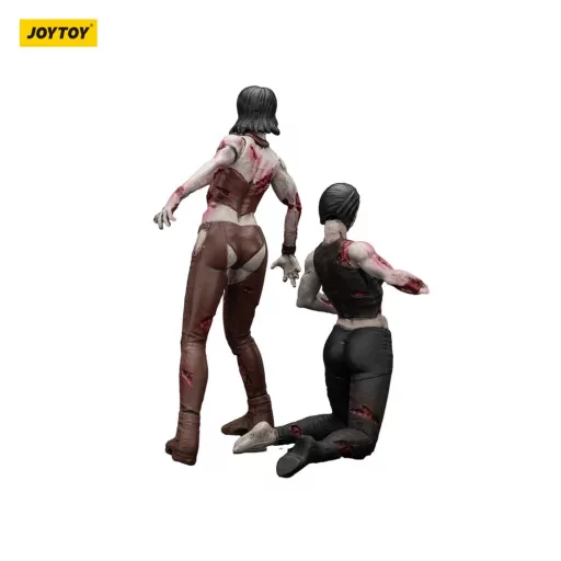 Zombie Dark Source Action Figures 2-Pack Female wrestlers 8 cm