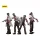 Zombie Dark Source Action Figures 4-Pack Scientists (Male) 8 cm