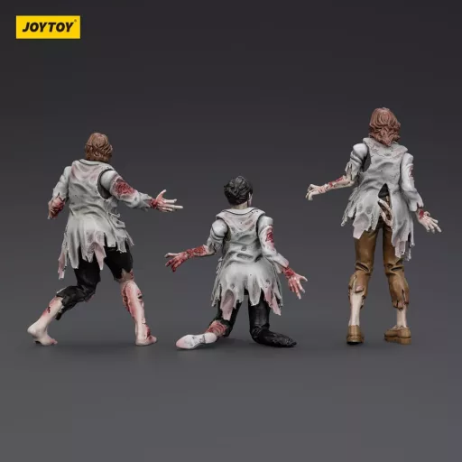 Zombie Dark Source Action Figures 3-Pack Scientists (Female) 8 cm