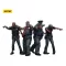 Zombie Dark Source Action Figures 4-Pack Police (Male) 8 cm