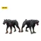 Zombie Dark Source Action Figures 2-Pack Police Dogs 8 cm