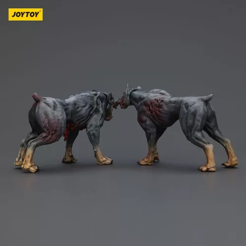 Zombie Dark Source Action Figures 2-Pack Police Dogs 8 cm