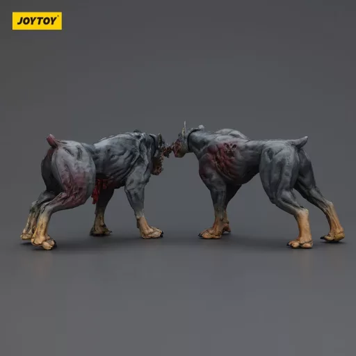 Zombie Dark Source Action Figures 2-Pack Police Dogs 8 cm