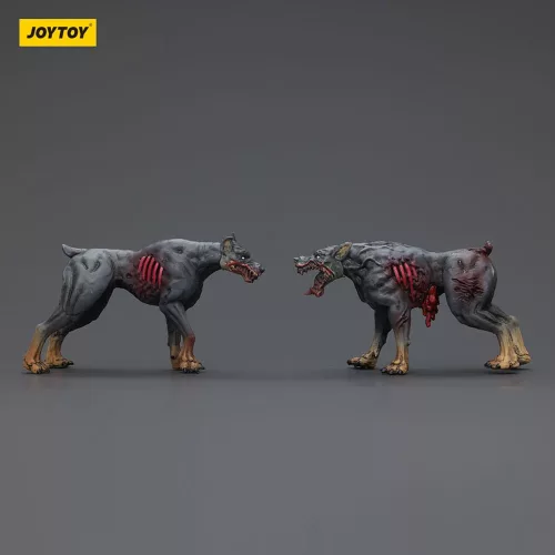 Zombie Dark Source Action Figures 2-Pack Police Dogs 8 cm