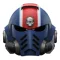 Warhammer 40,000: Space Marine 2 Replica Ultramarines Lieutenant Titus helmet 30 cm