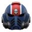Warhammer 40,000: Space Marine 2 Replica Ultramarines Lieutenant Titus helmet 30 cm