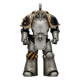   Warhammer The Horus Heresy Action Figure 1/18 lron Warriors Command Squad Chosen with Legion Standard 12 cm