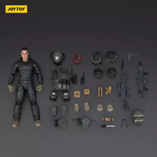 APOC Series Dark Source Action Figur Stellar Scar Assault Team Darksilicon 11 cm