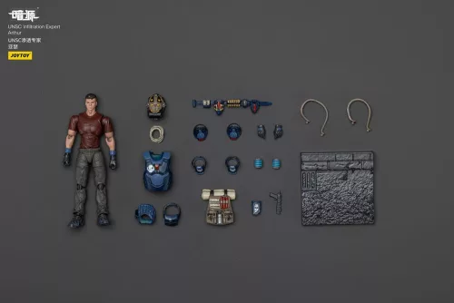 UNSC Dark Source Action Figur Infiltration Expert Arthur 7 cm