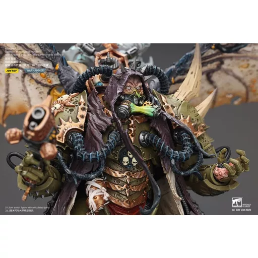 Warhammer 40k Figura 1/18 Mortarion Daemon Primarch of Nurgle with Ancient weapons The Lantern and Silence 21 cm